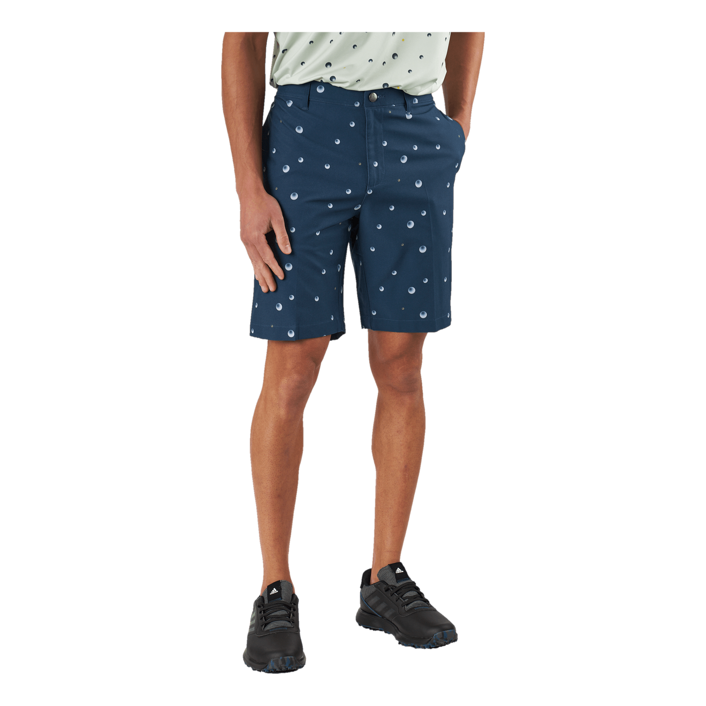 Ultimate365 Allover Print 9-Inch Golf Shorts Crew Navy / Grey One / Hemp