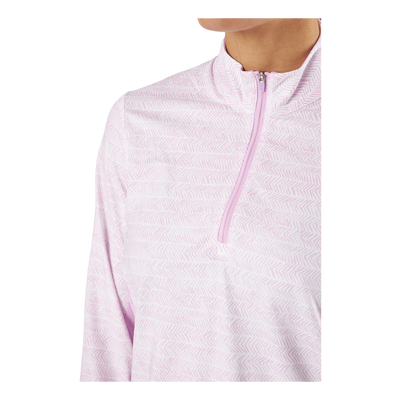 Ultimate365 Polo Long-Sleeve Top Bliss Lilac