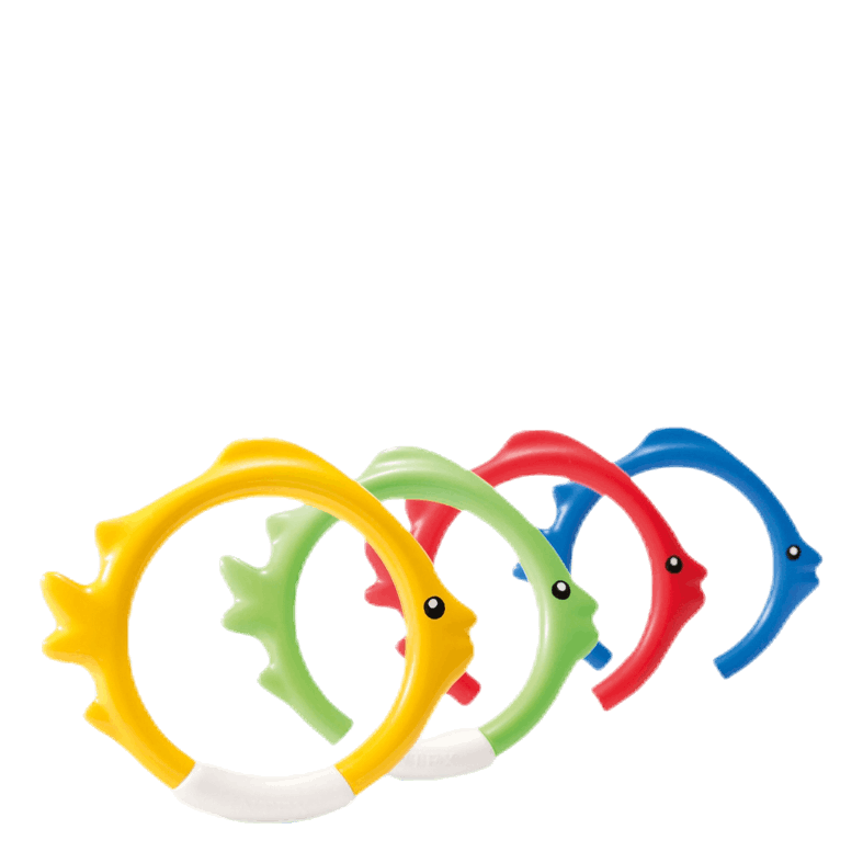 Underwater Fish Rings 4-pack Patterned