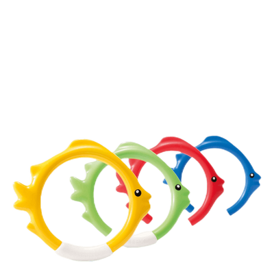 Underwater Fish Rings 4-pack Patterned