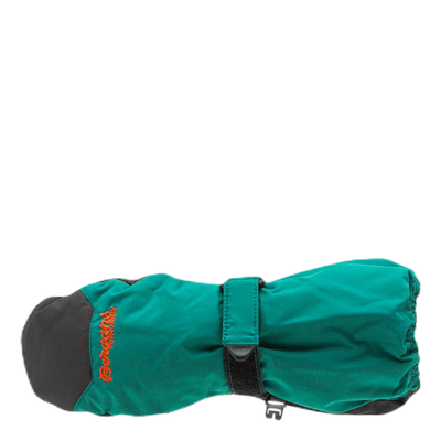 Kids Insulated Mitten Green/Grey