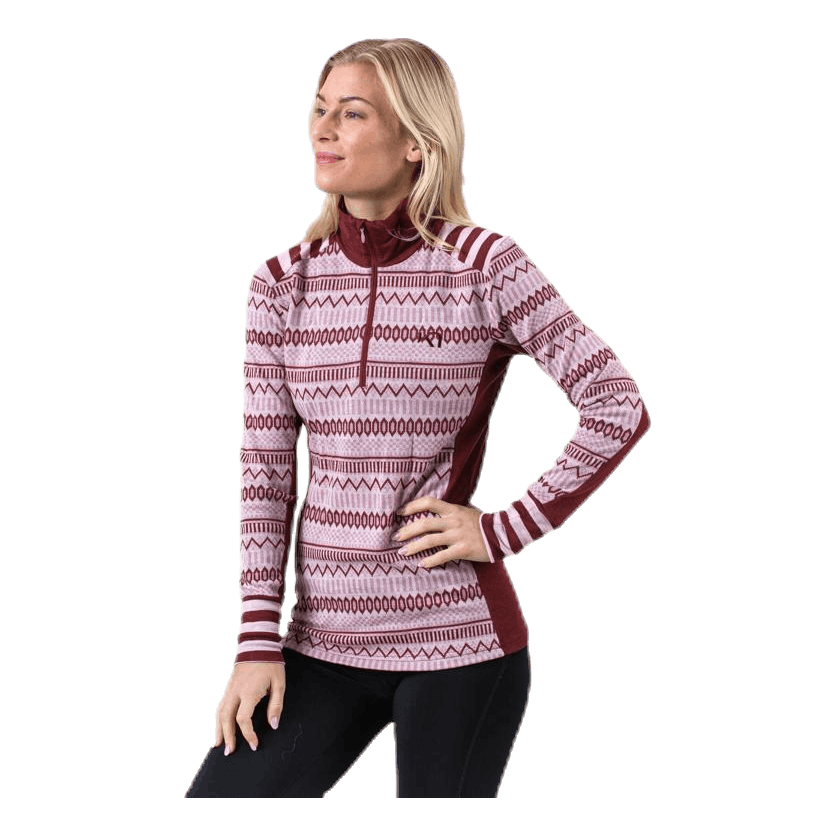 Åkle Half-Zip Shirt Pink/Red