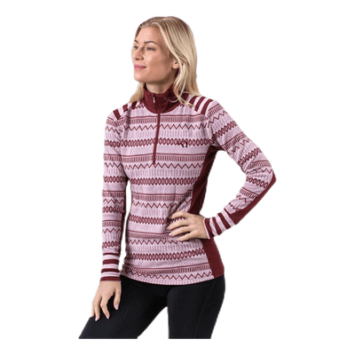 Åkle Half-Zip Shirt Pink/Red