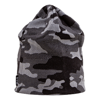 Camo Printed Wool Beanie  Patterned/Grey