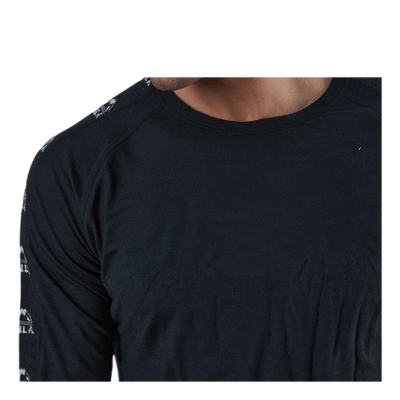 Tape Merino Wool Crew Black