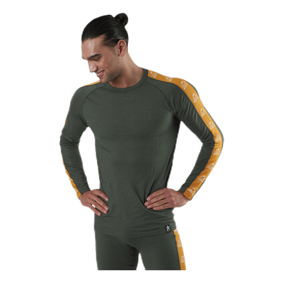 Tape Merino Wool Crew Green