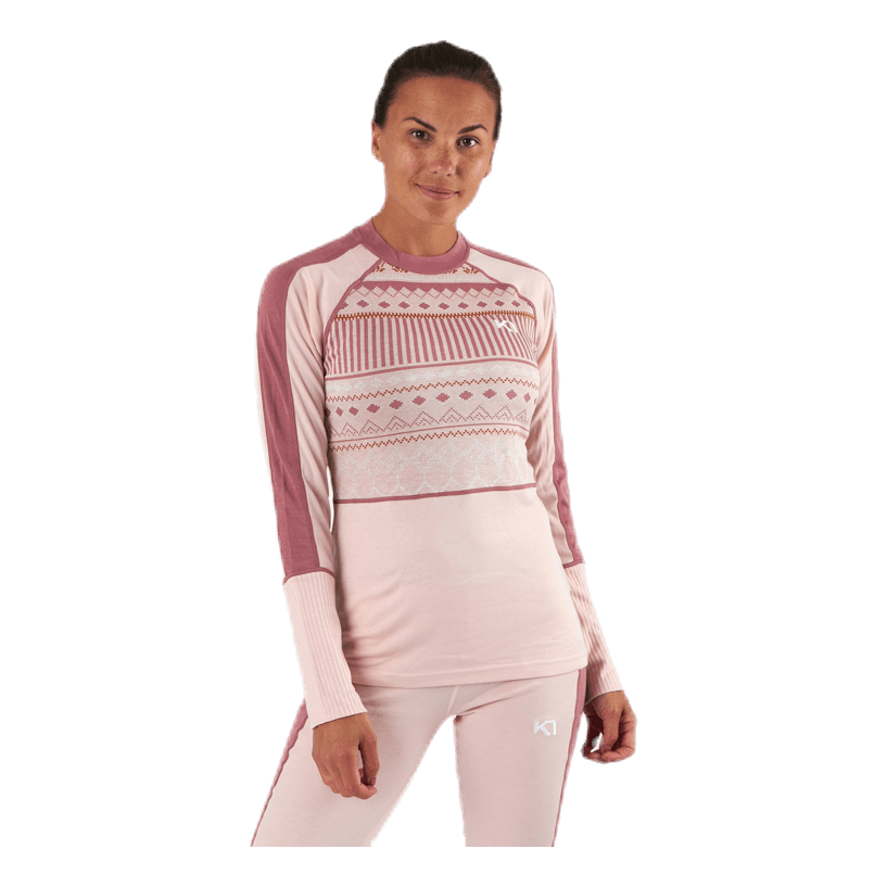 Perle Long Sleeve Shirt Pink