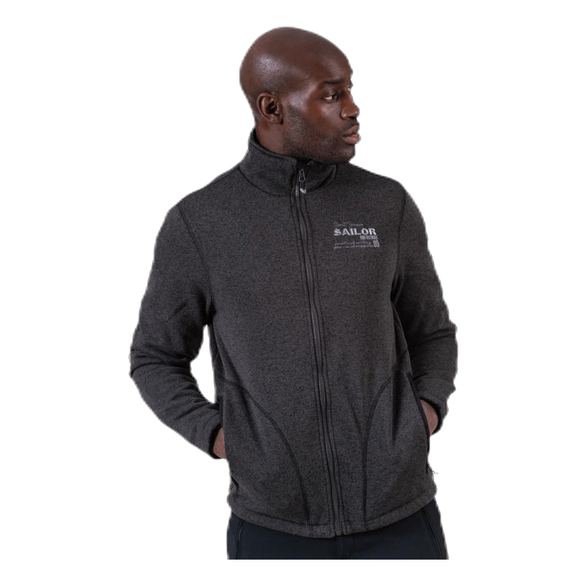 Ralf Melange Fleece Jacket w. Windproof Lining Black