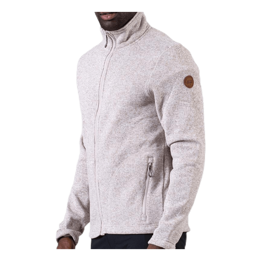 Richard Melange Fleece Jacket Beige