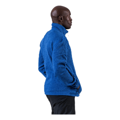 Richard Melange Fleece Jacket Blue