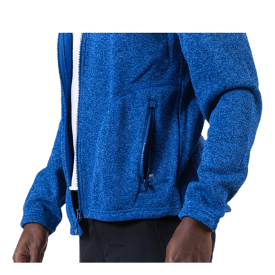 Richard Melange Fleece Jacket Blue