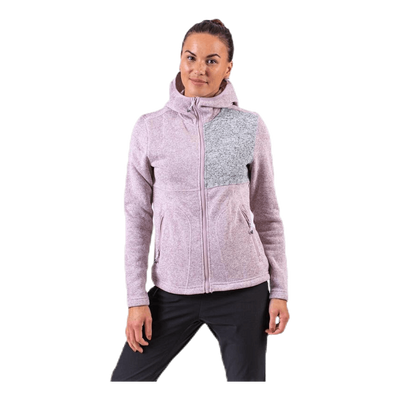 Demta Melange Fleece Jacket Pink