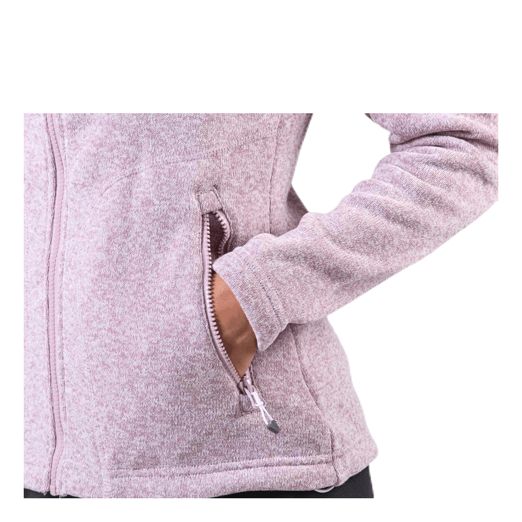 Demta Melange Fleece Jacket Pink