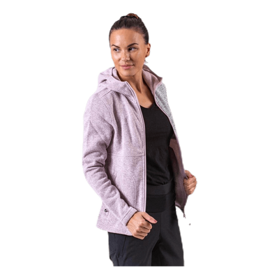 Demta Melange Fleece Jacket Pink