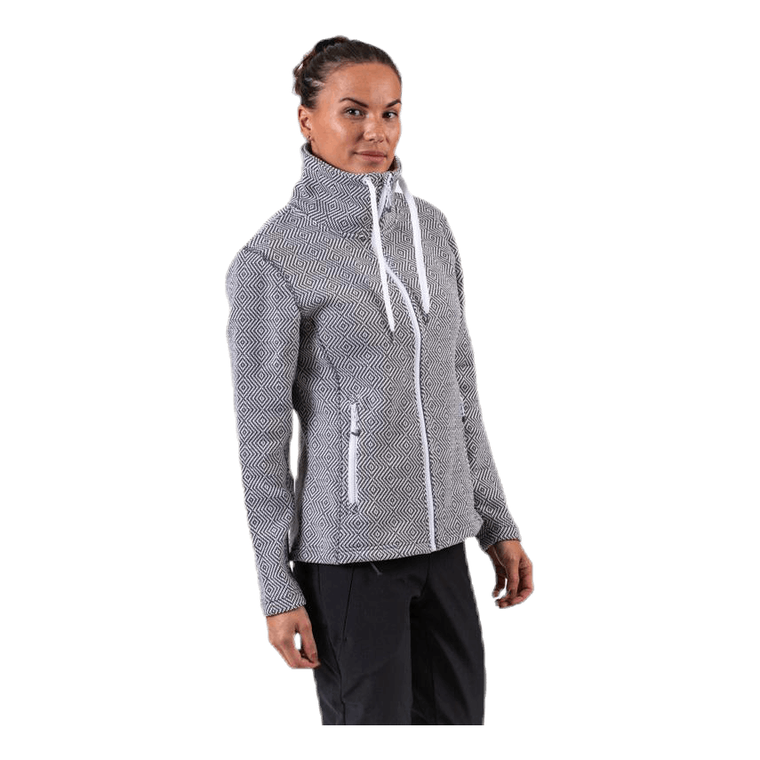 Freida Melange Fleece Jacket Grey