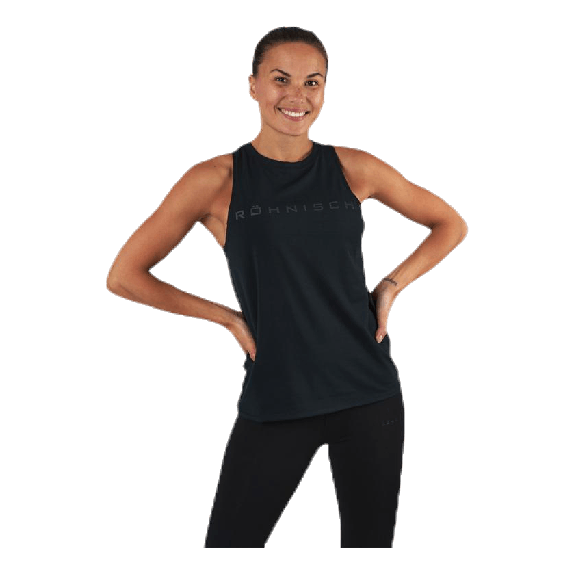 Clara Loose Singlet Black