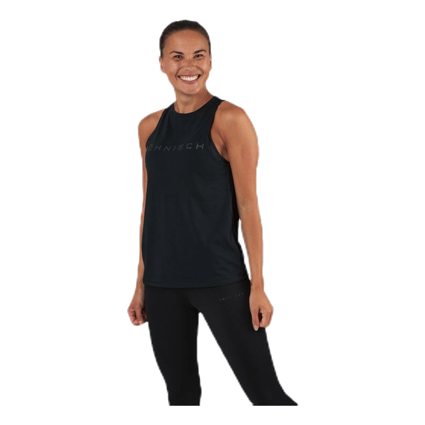 Clara Loose Singlet Black