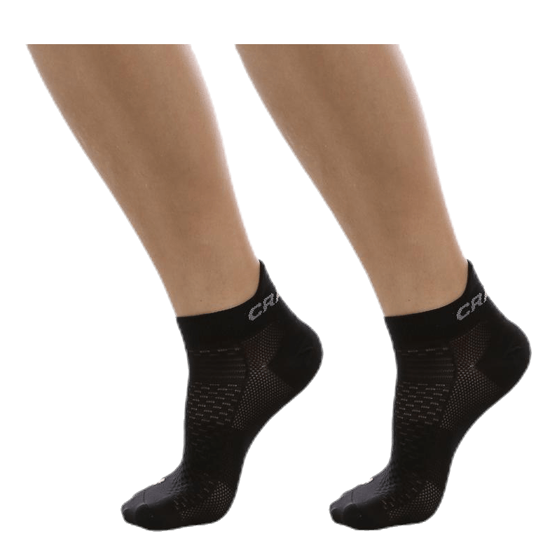 Cool Shaftless 2-Pack Sock Black