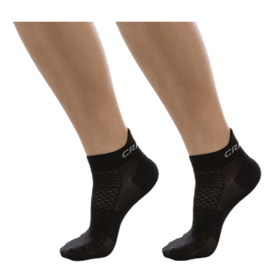 Cool Shaftless 2-Pack Sock Black