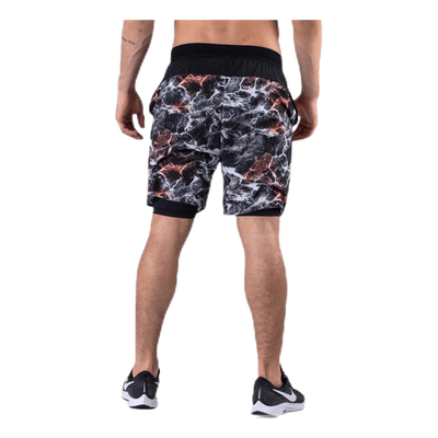 Vent 2 In 1 Racing Shorts Patterned/Black