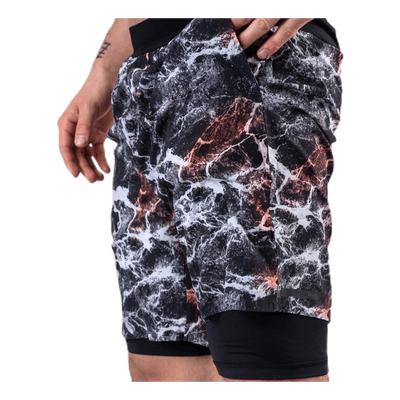 Vent 2 In 1 Racing Shorts Patterned/Black