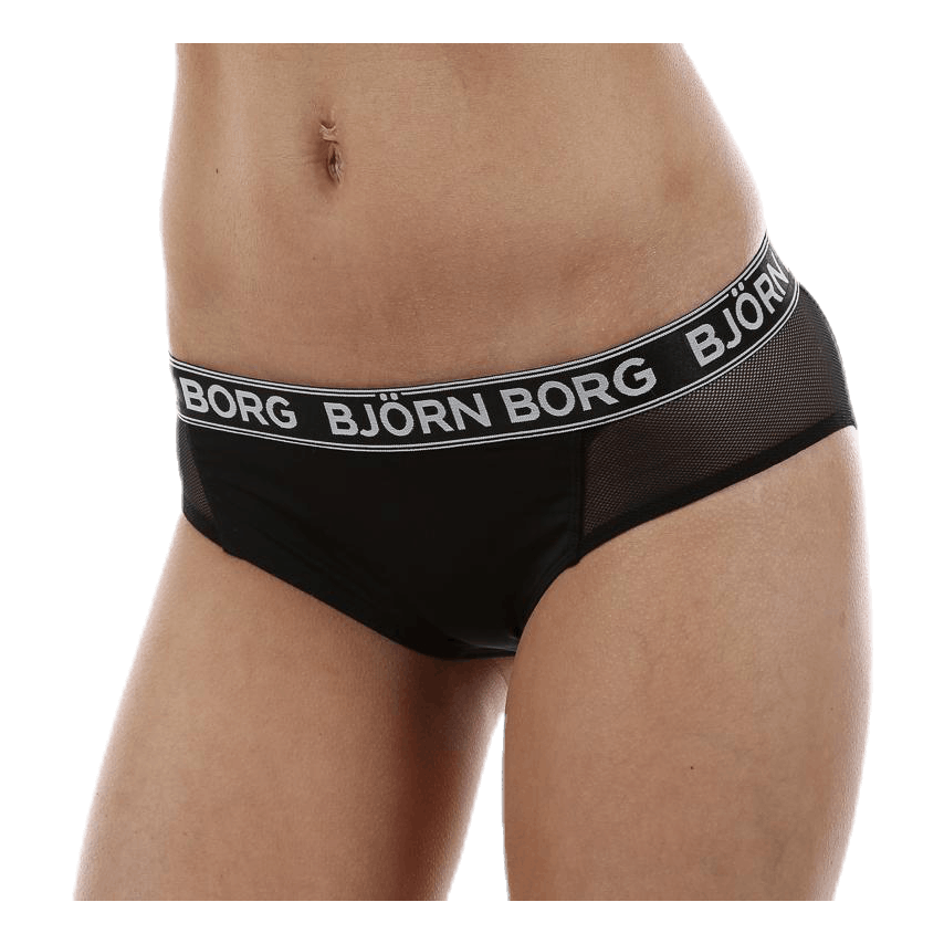 Iconic Mesh Mix Cheeky 1-p Black