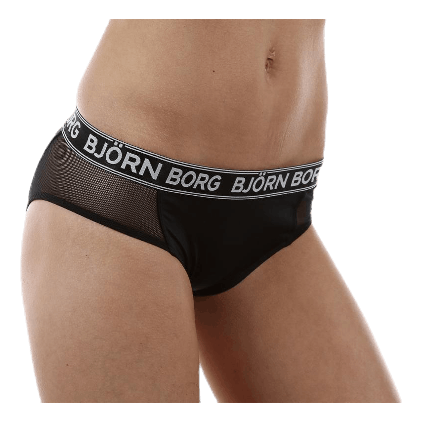 Iconic Mesh Mix Cheeky 1-p Black