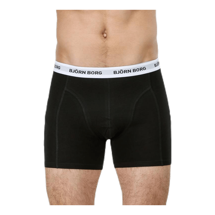 Solid Contrast Shorts 3-pack Black