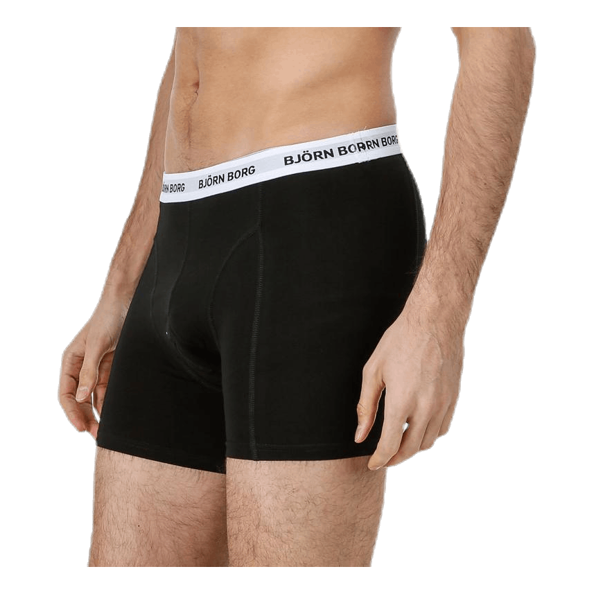 Solid Contrast Shorts 3-pack Black