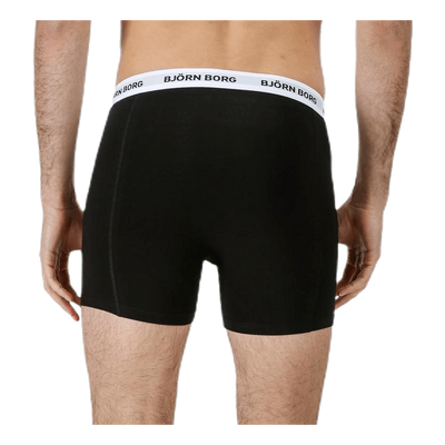 Solid Contrast Shorts 3-pack Black