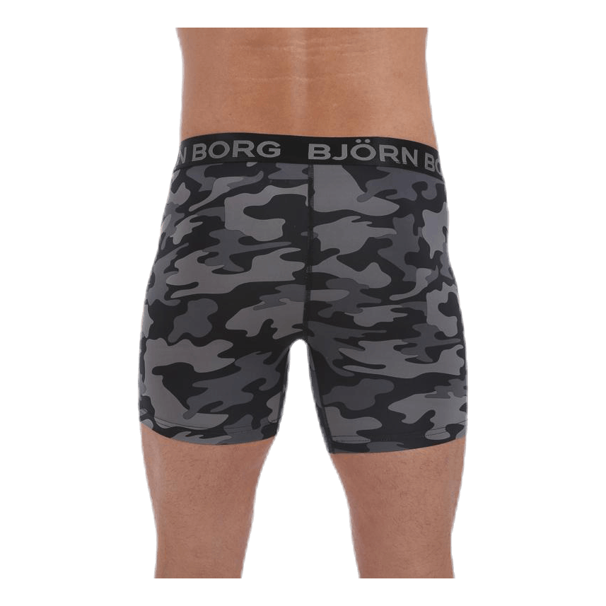 Tonal Camo Shorts Black