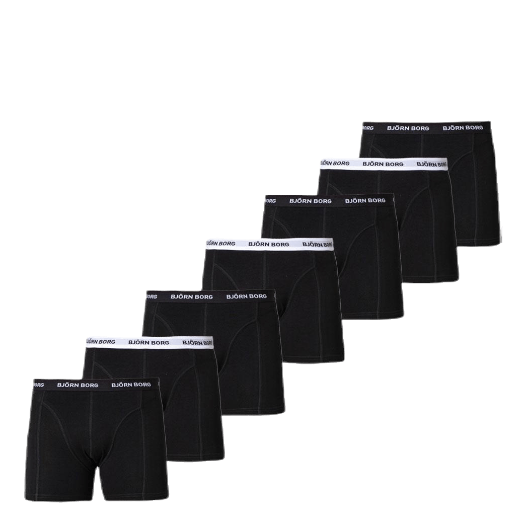 Shorts Solid 7-pack Black