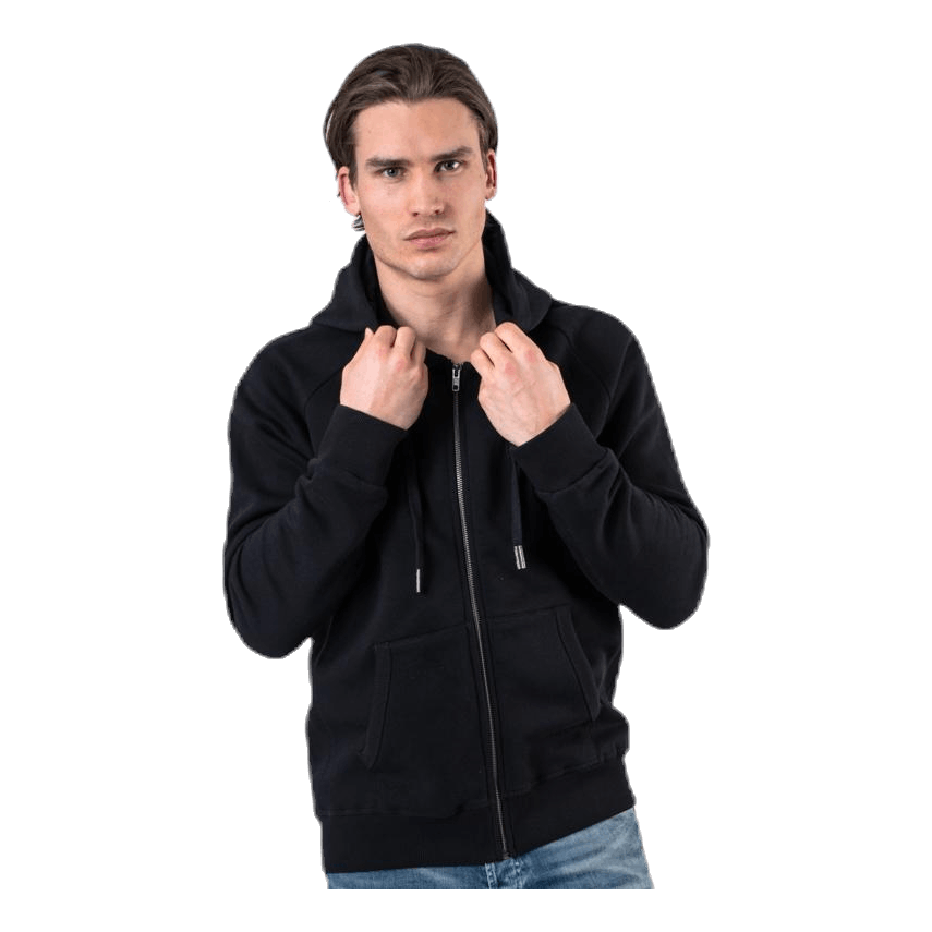 Borg Sport Zip Hood Black