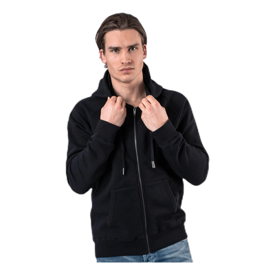 Borg Sport Zip Hood Black