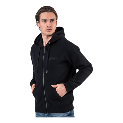 Borg Sport Zip Hood Black