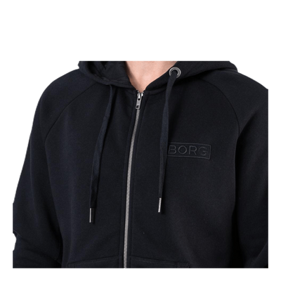 Borg Sport Zip Hood Black