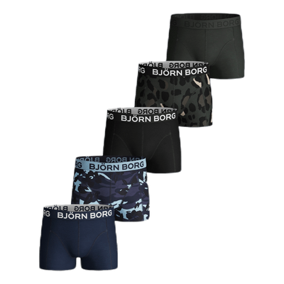 Camo Floral & BB Sammy Shorts 5-Pack Jr Blue/Black