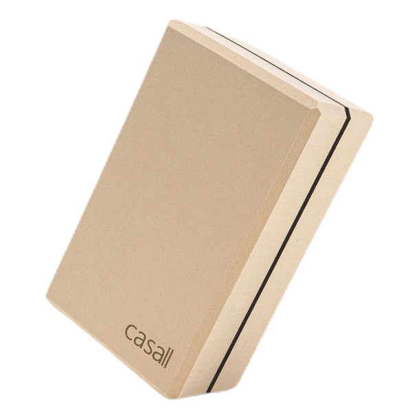 Yoga block bamboo Beige