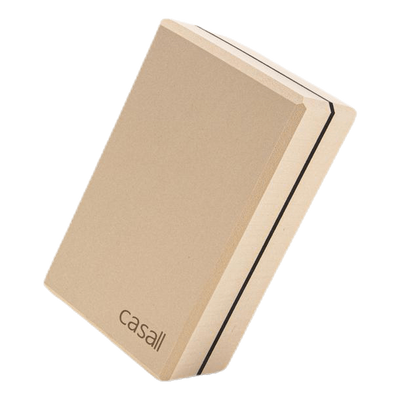 Yoga block bamboo Beige