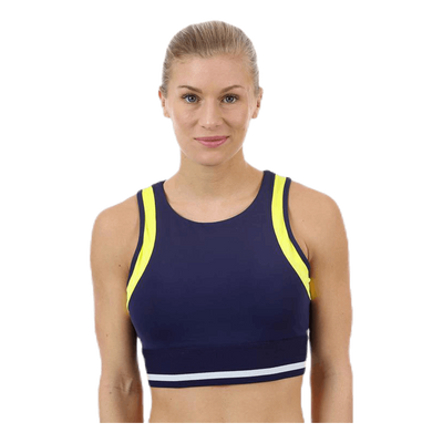 Jump Sports Bra  Blue/White/Yellow