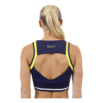 Jump Sports Bra  Blue/White/Yellow