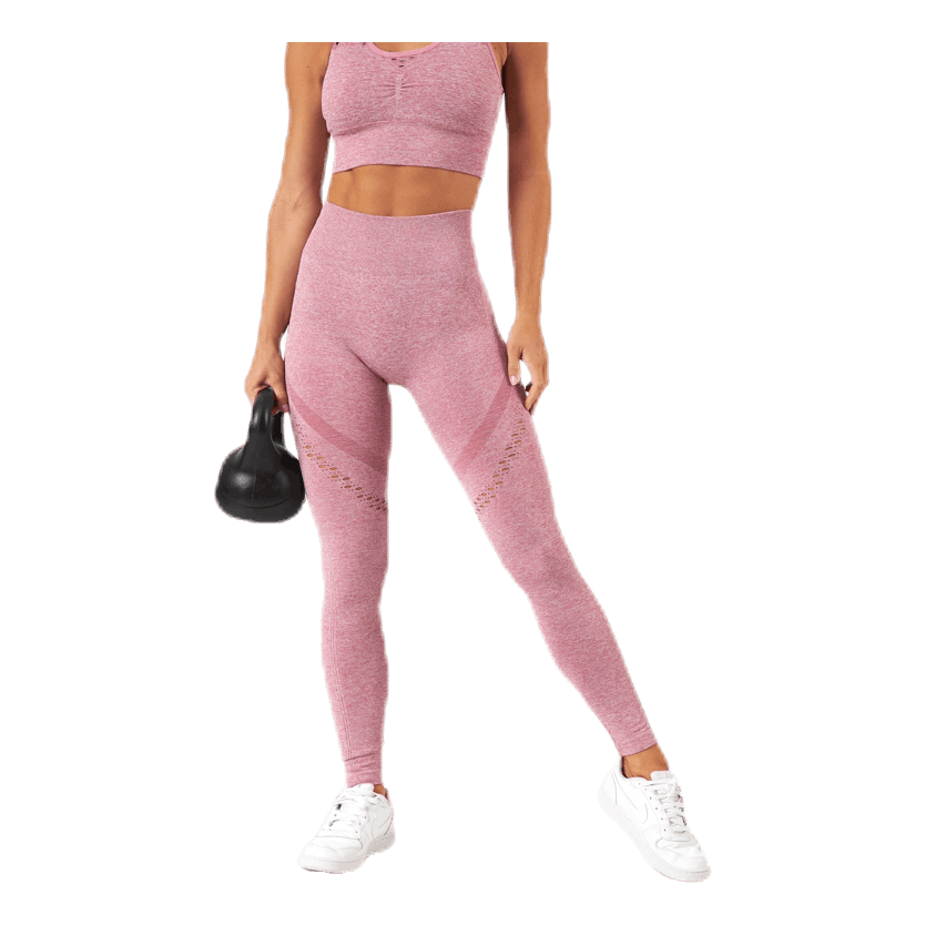 Fitness Seamless Mesh Tights Pink