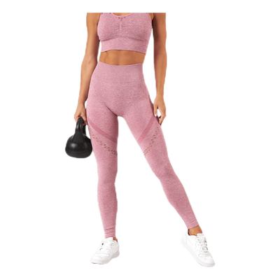 Fitness Seamless Mesh Tights Pink