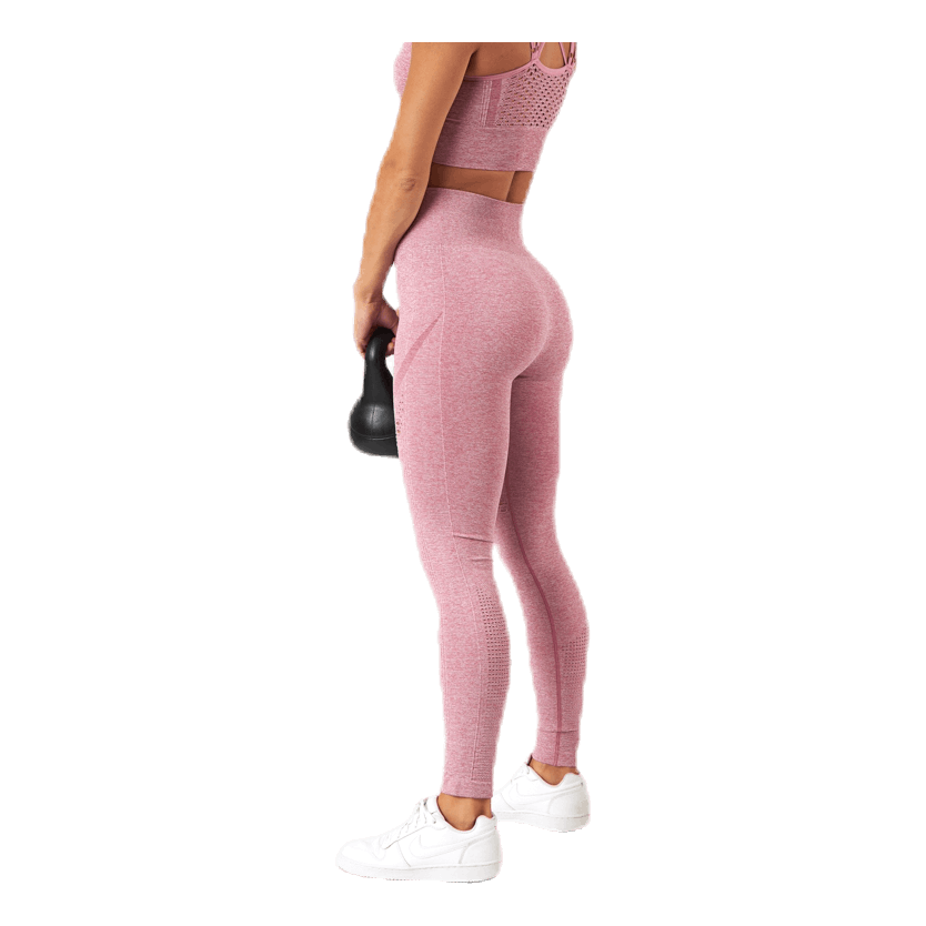 Fitness Seamless Mesh Tights Pink