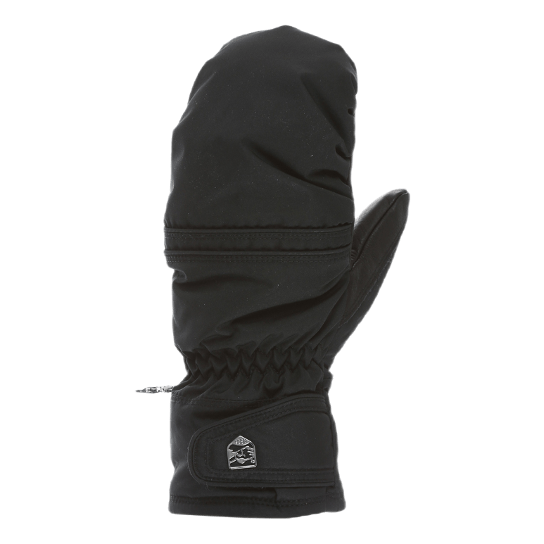 Primaloft Leather Mitt Black