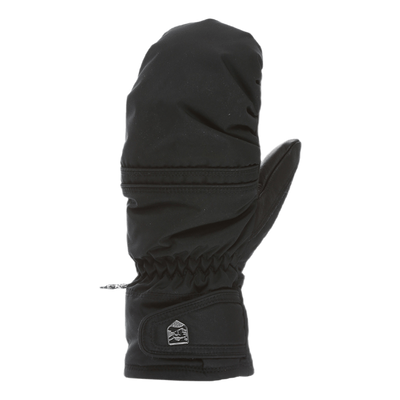 Primaloft Leather Mitt Black