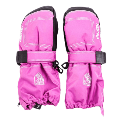 Baby Zip Long - Mitten 0-5 Years Pink