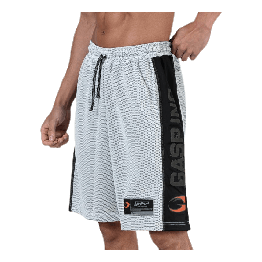 No1 mesh shorts White/Black