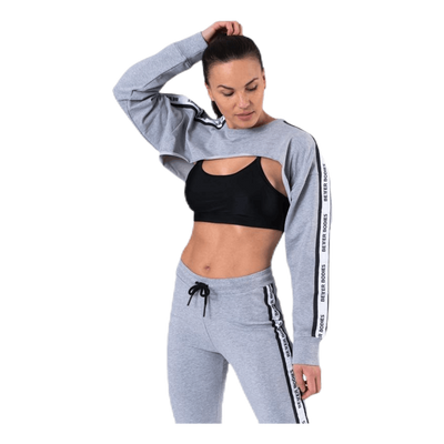 Chrystie Crop LS Grey