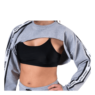 Chrystie Crop LS Grey